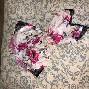 Silky Floral Print PJs